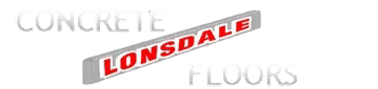 Concrete Lonsdale Floors logo on black background.